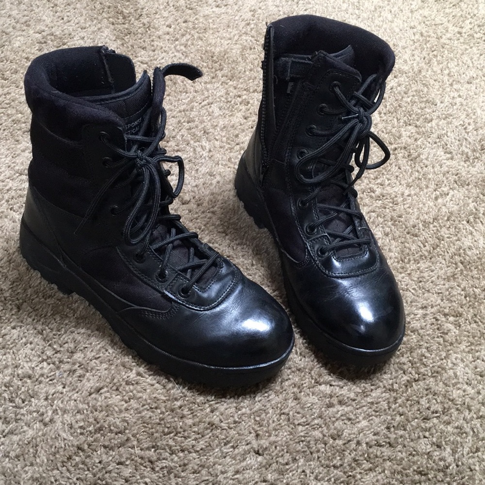 Black tactical boots  size 10.5